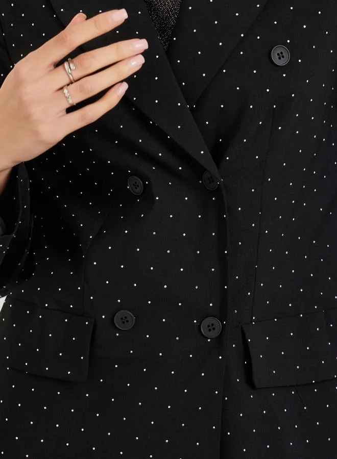 ستايلي بليزر مزين بقصة عادية